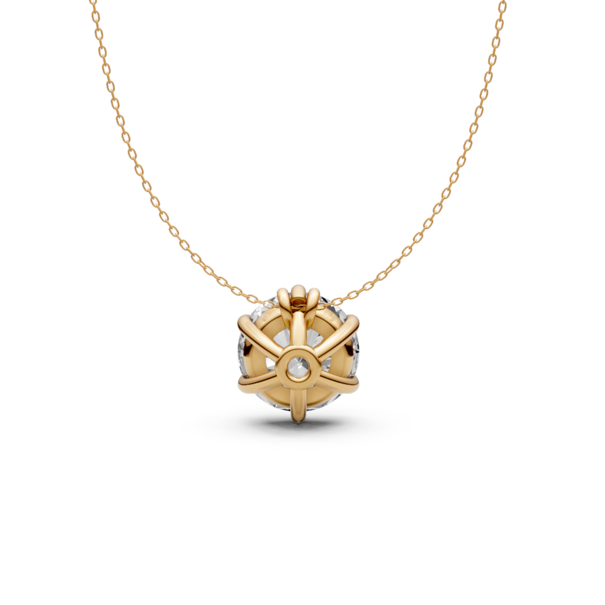 Lab-Grown Diamond Pendant in 18KT Gold | IGI Certified