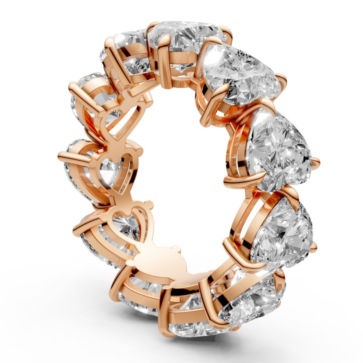 11-Diamond Ring in Solitaire-Inspired Design
