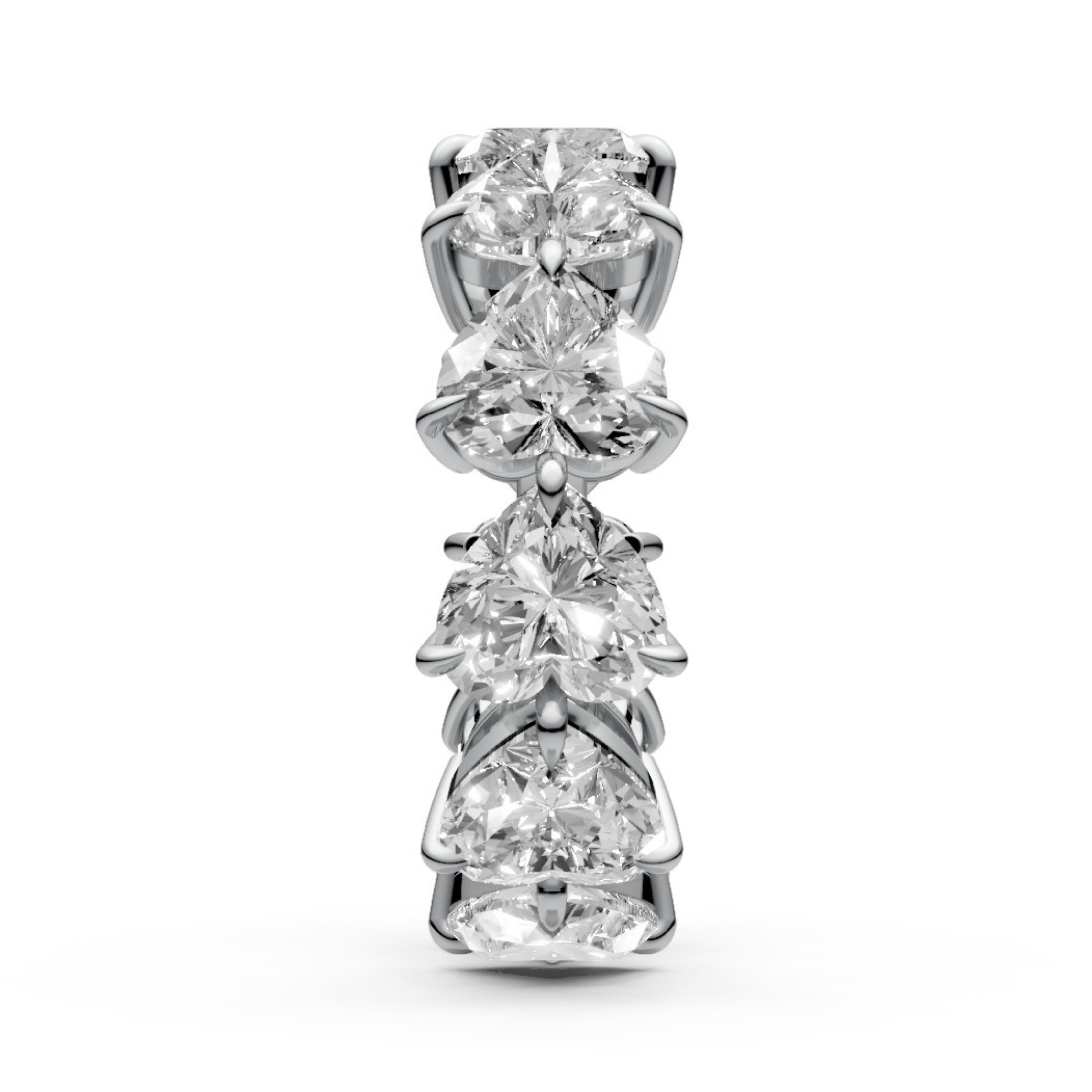 11-Diamond Ring in Solitaire-Inspired Design