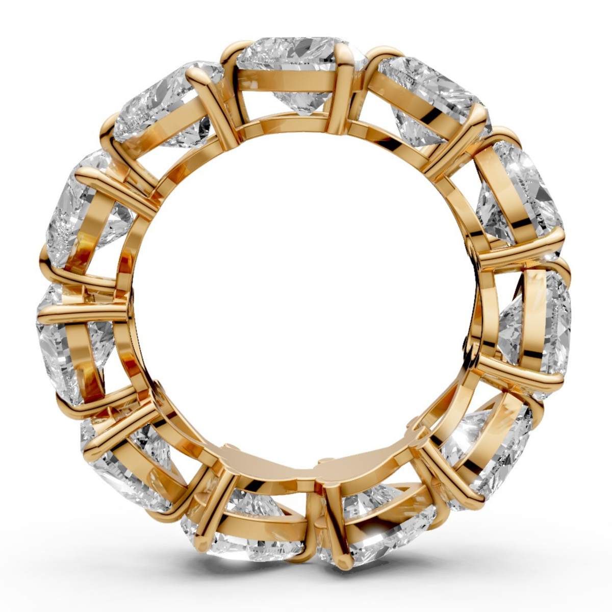 11-Diamond Ring in Solitaire-Inspired Design