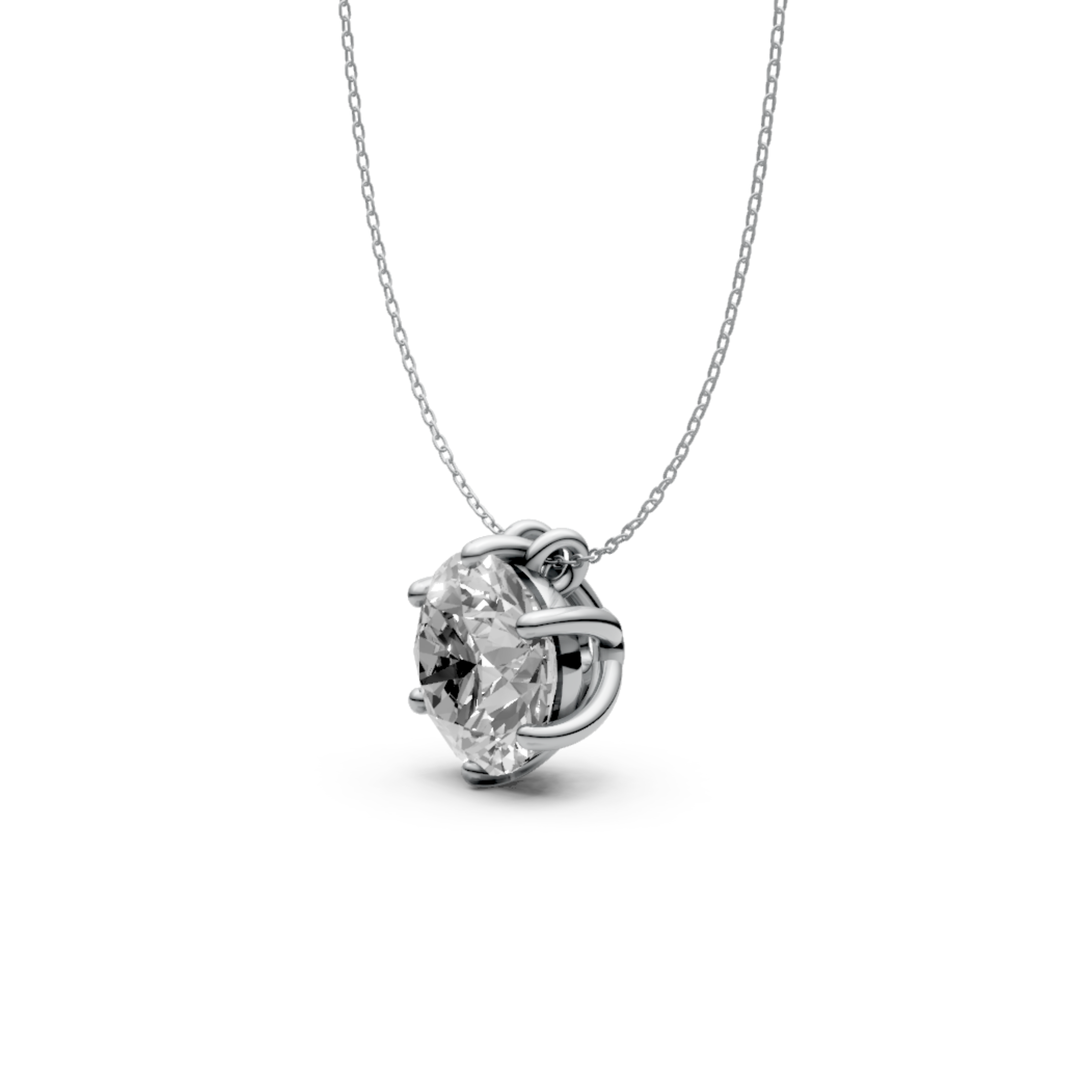 Lab-Grown Diamond Pendant in 18KT Gold | IGI Certified