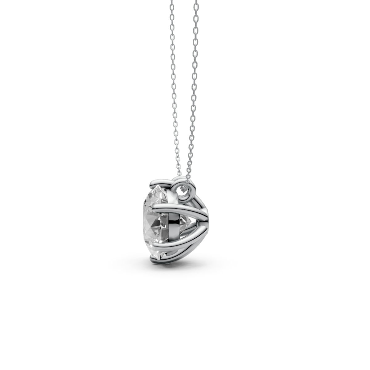 Lab-Grown Diamond Pendant in 18KT Gold | IGI Certified