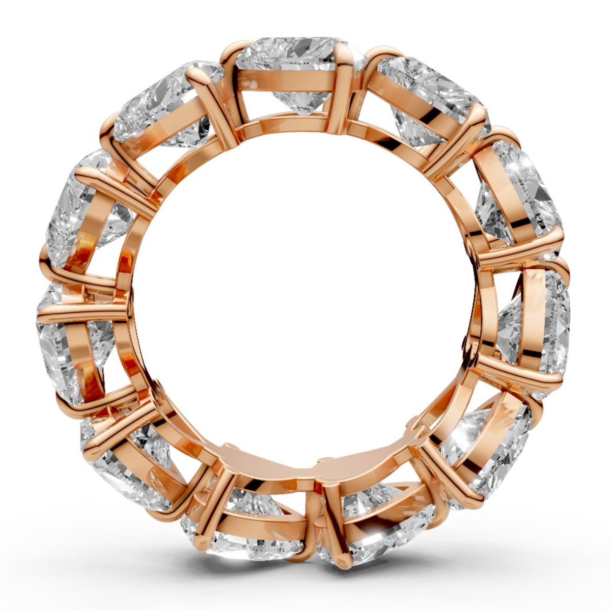11-Diamond Ring in Solitaire-Inspired Design