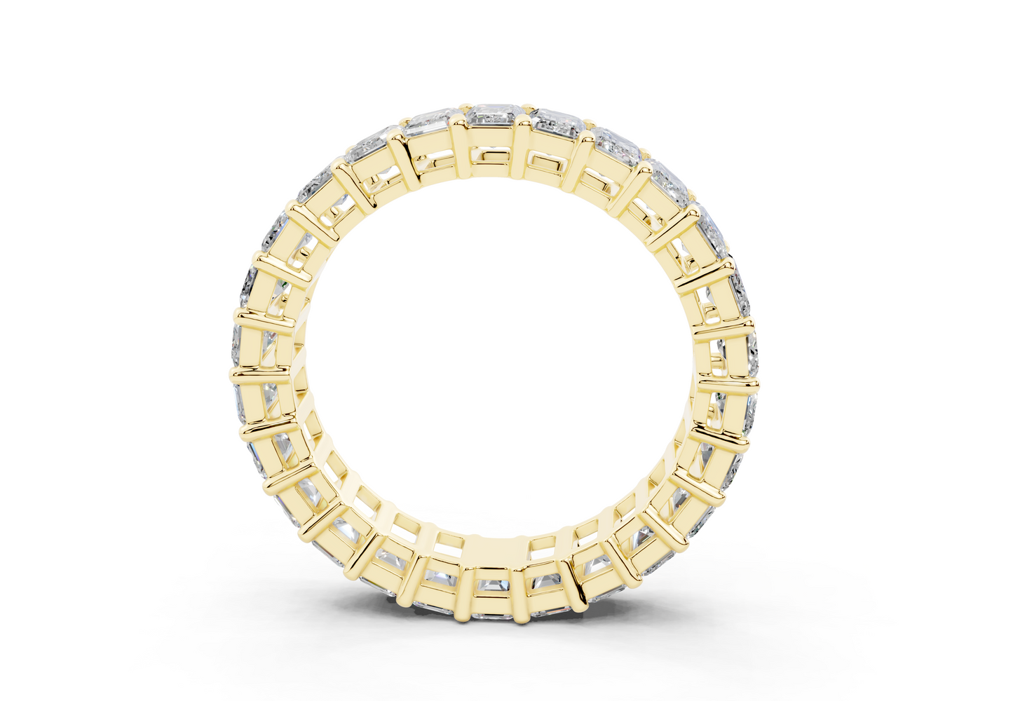 Emerald Cut Eternity Band