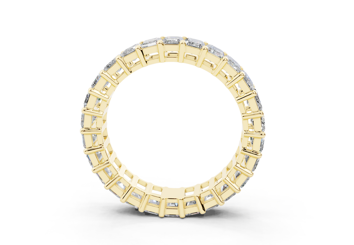 Emerald Cut Eternity Band