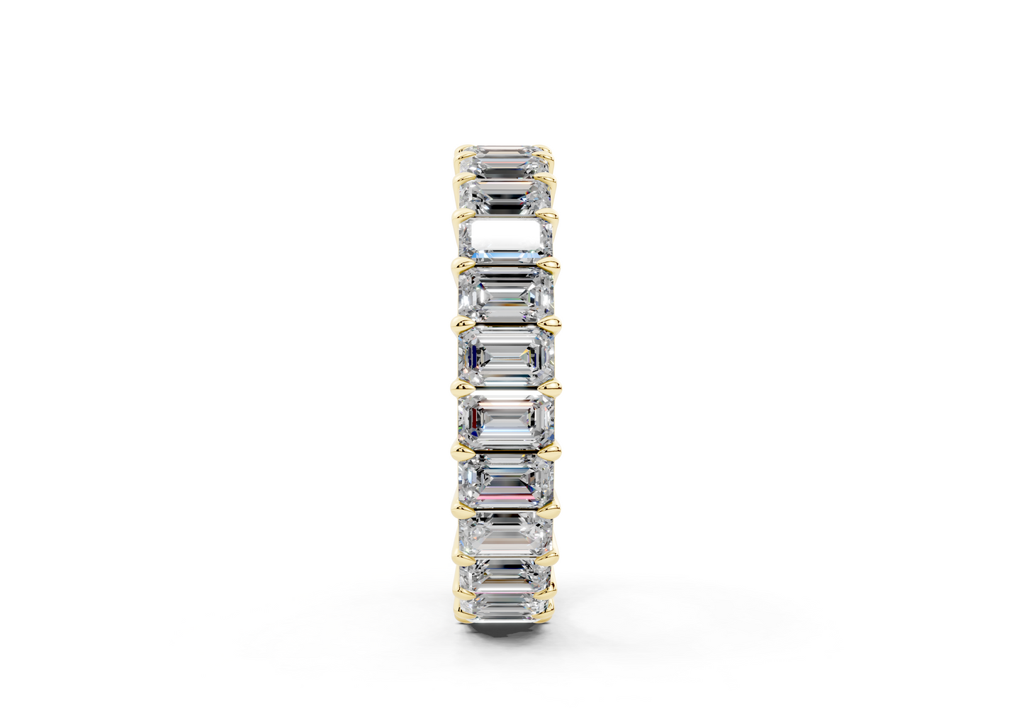 Emerald Cut Eternity Band