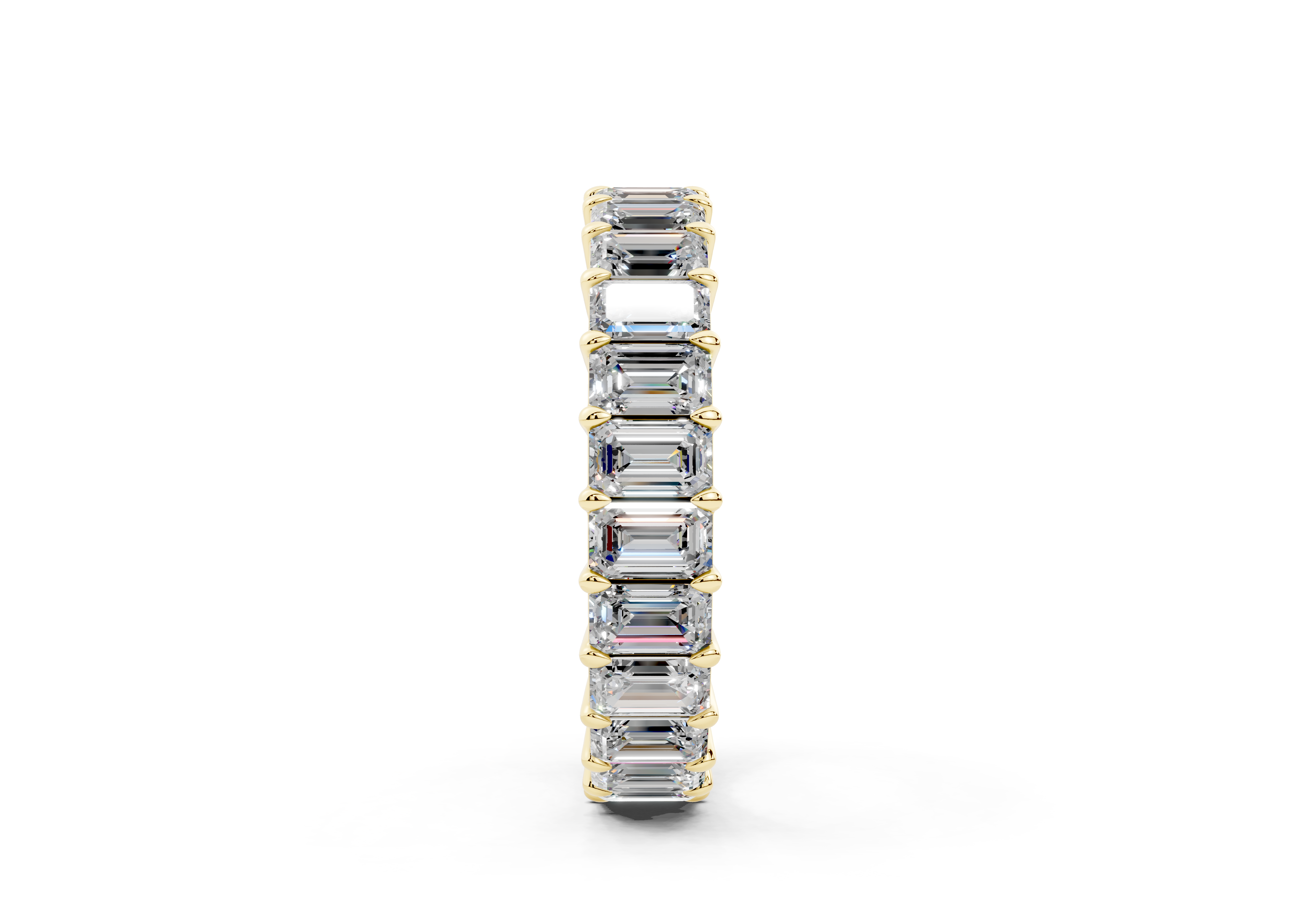Emerald Cut Eternity Band