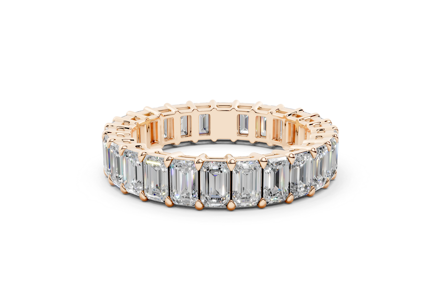 Emerald Cut Eternity Band