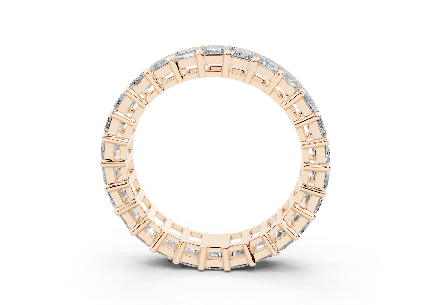 Emerald Cut Eternity Band