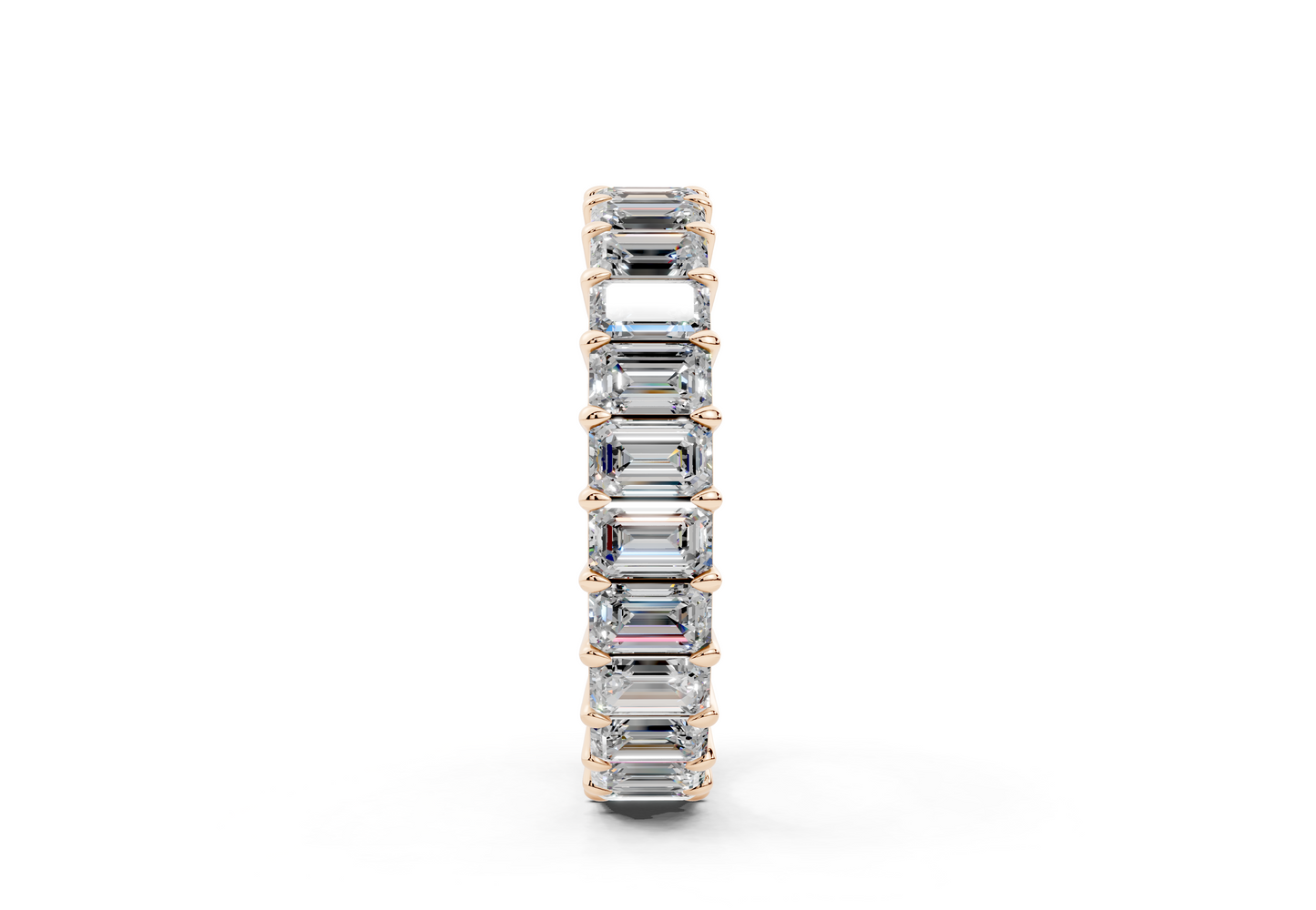 Emerald Cut Eternity Band