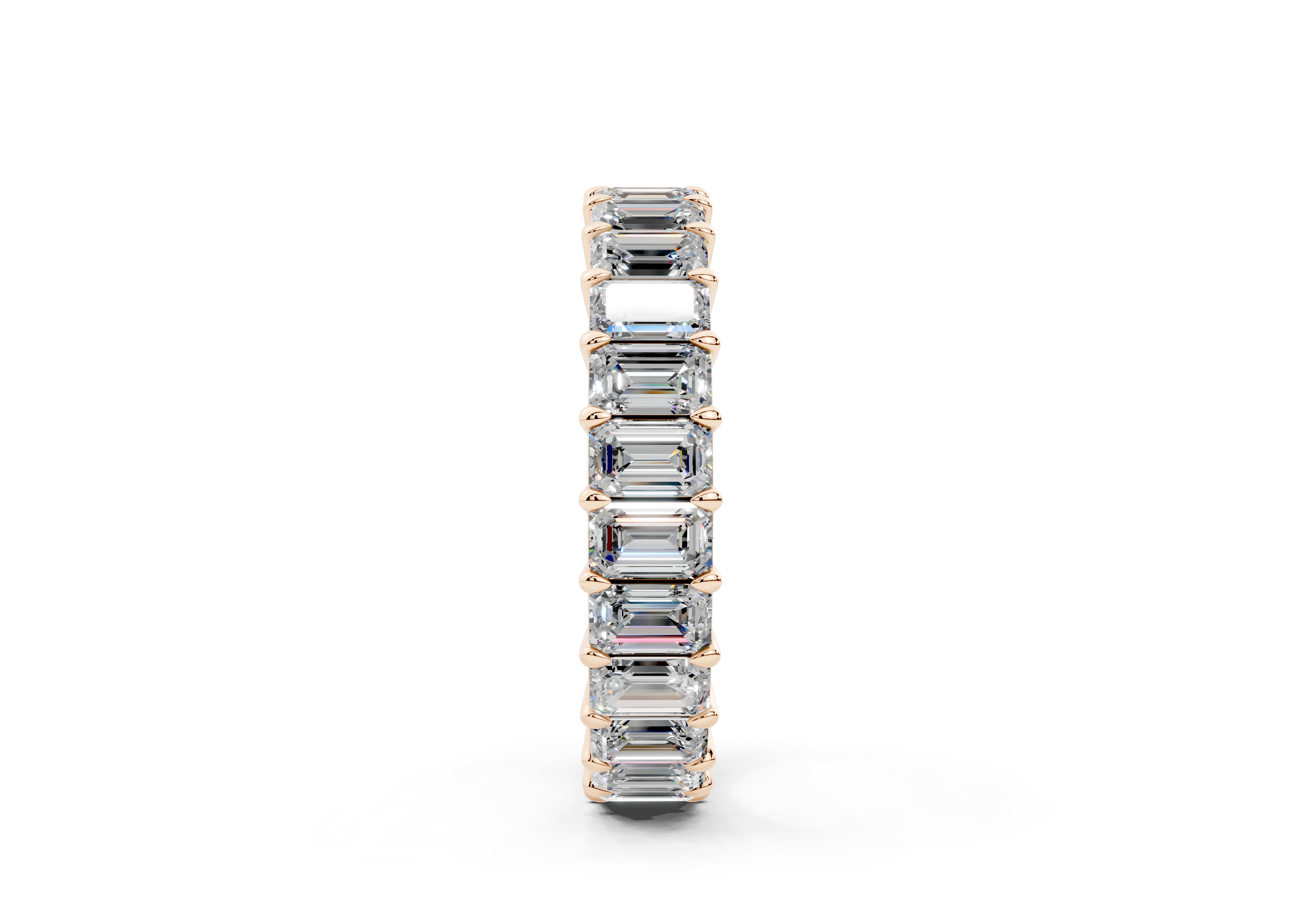 Emerald Cut Eternity Band