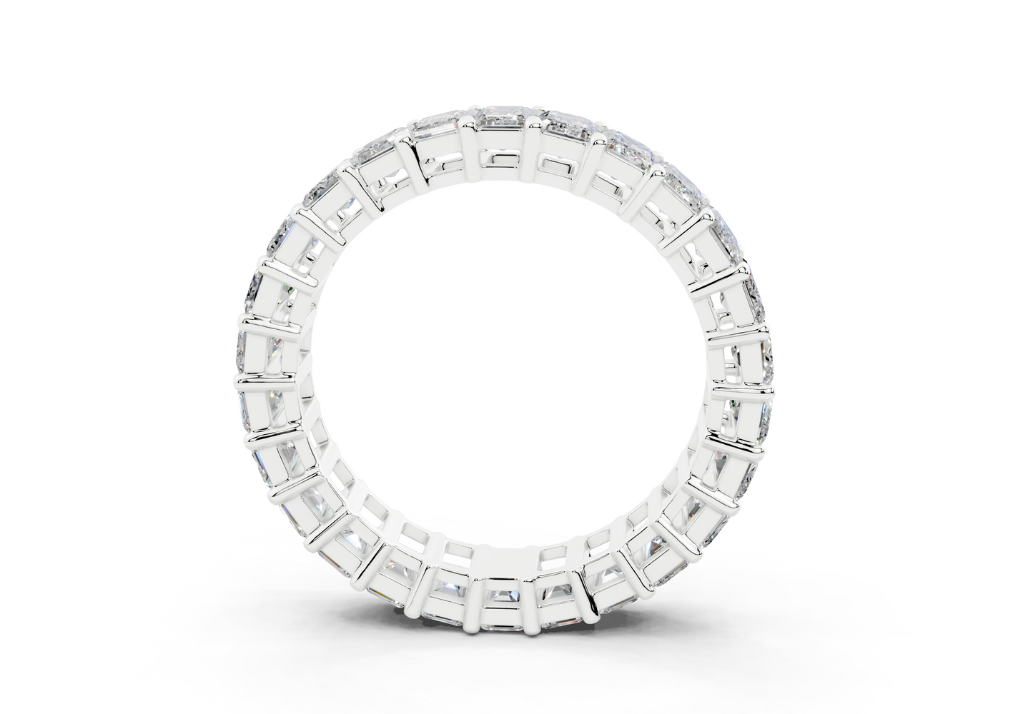 Emerald Cut Eternity Band