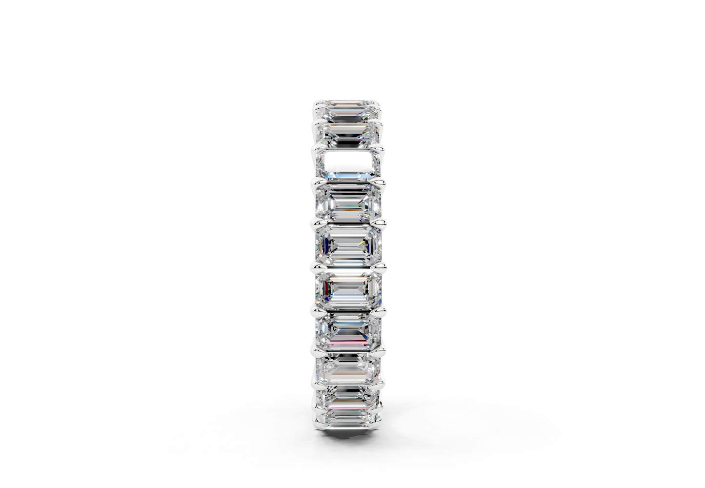 Emerald Cut Eternity Band