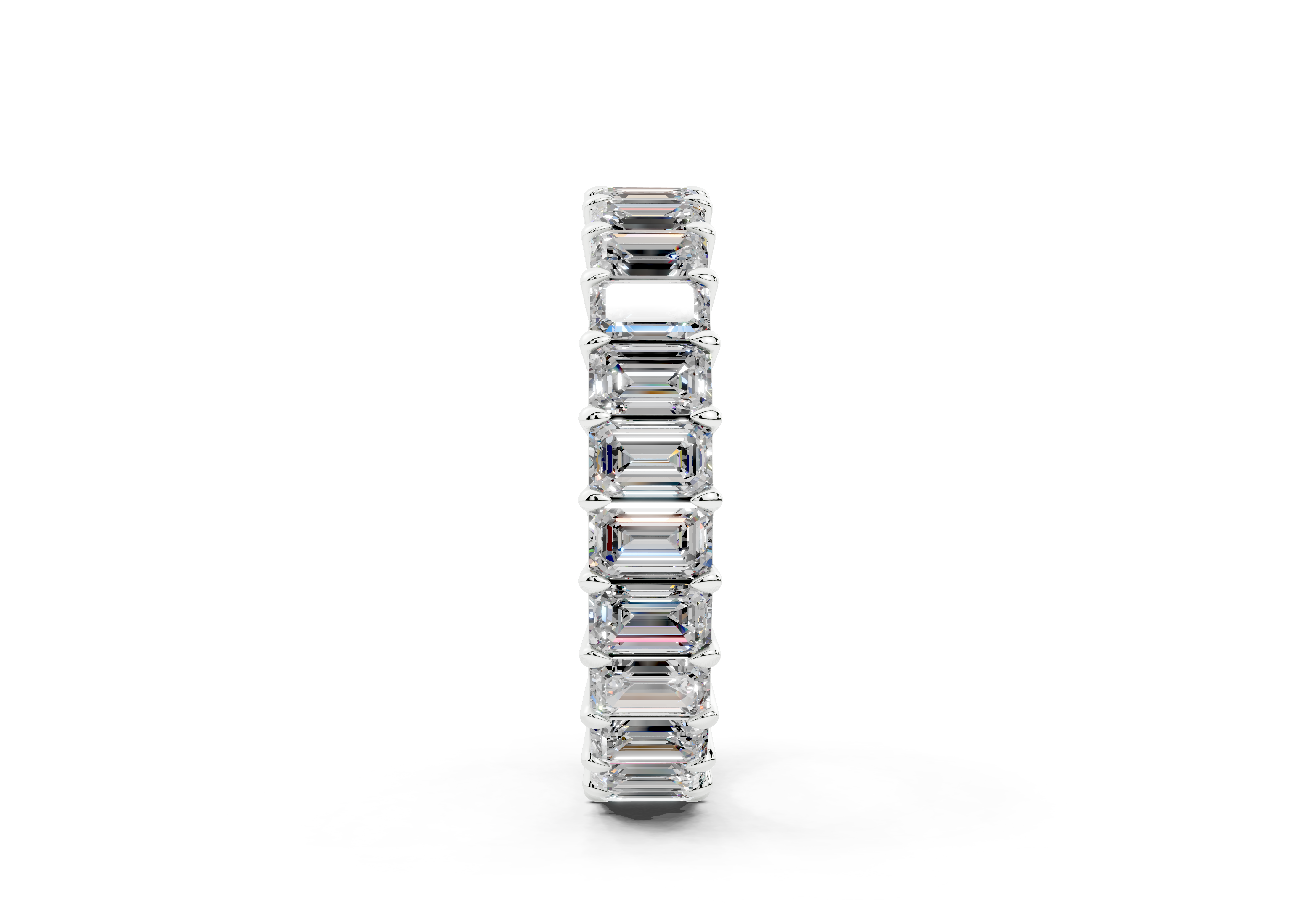 Emerald Cut Eternity Band