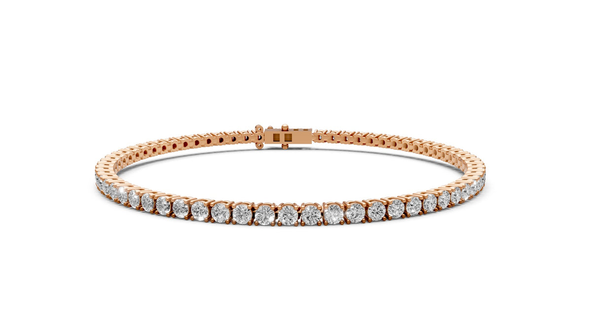 Round Diamond Bracelet 2.9ct | Bracelets | The Carat Lab