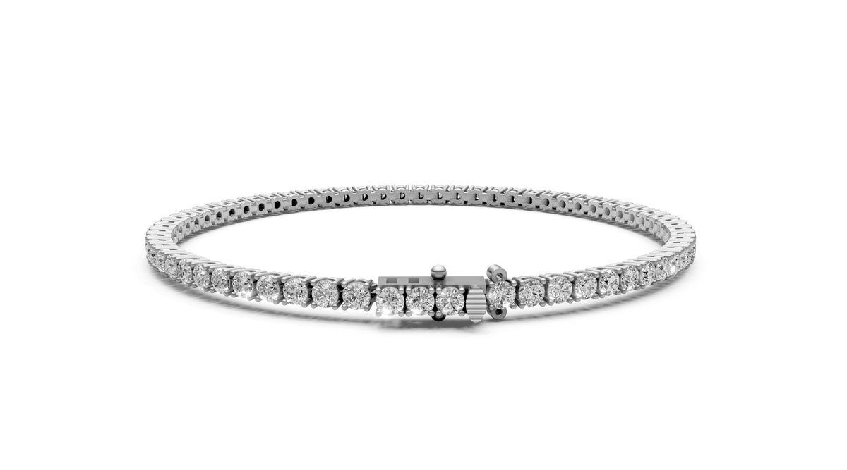 Round Diamond Bracelet 2.9ct | Bracelets | The Carat Lab