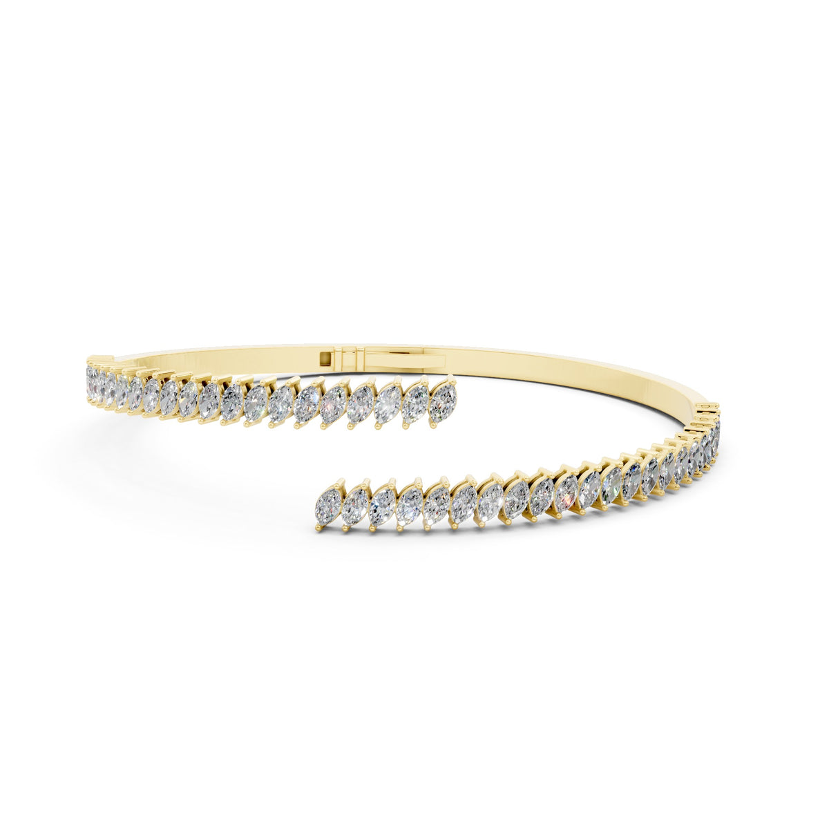Petite Marquise Cuff Bangle | Bracelets | The Carat Lab