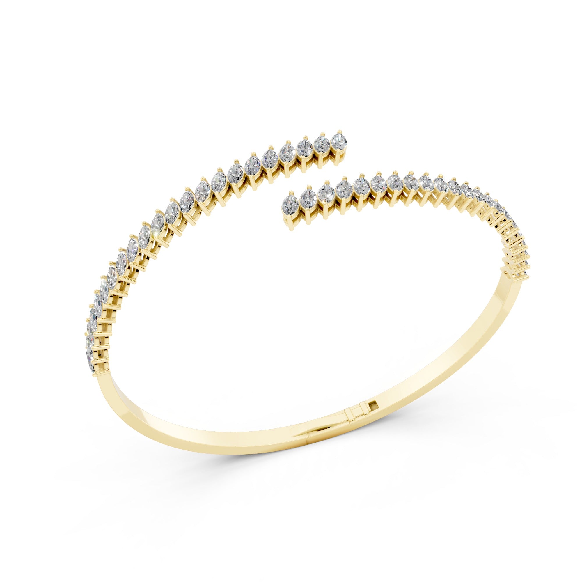Petite Marquise Cuff Bangle | Bracelets | The Carat Lab