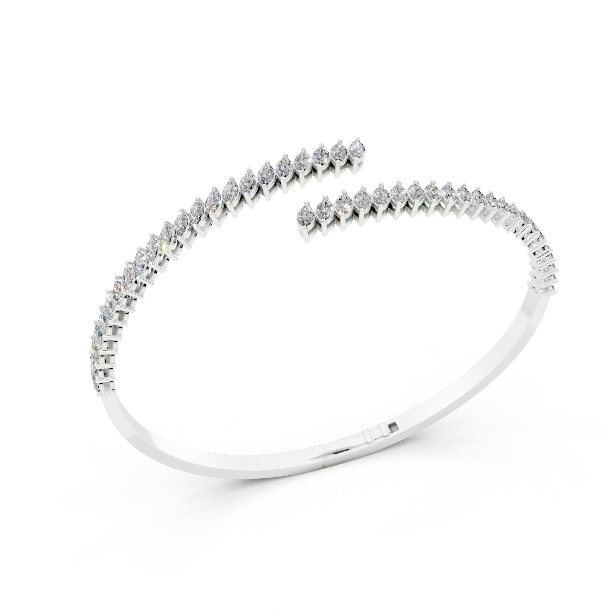 Petite Marquise Cuff Bangle | Bracelets | The Carat Lab