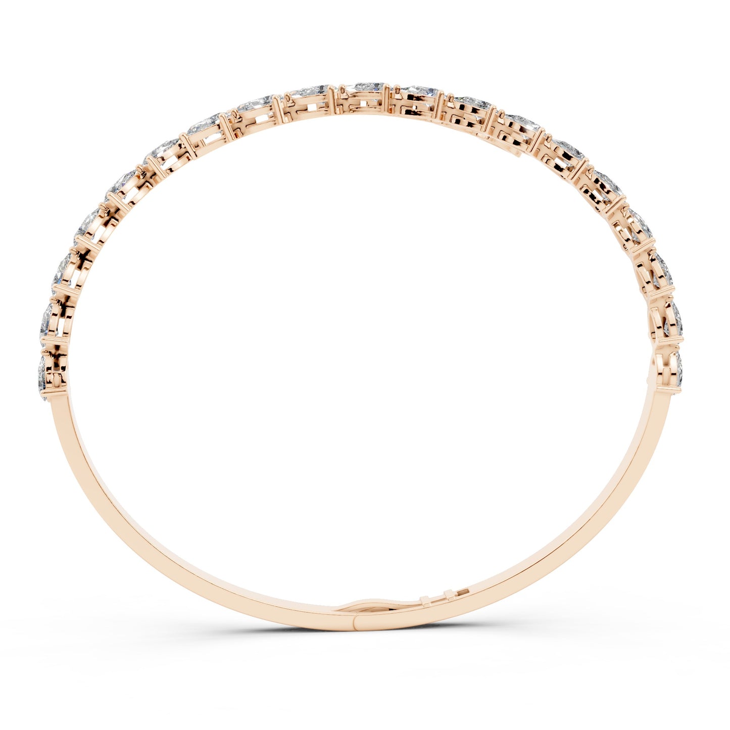 Bold Pear Cuff Bangle