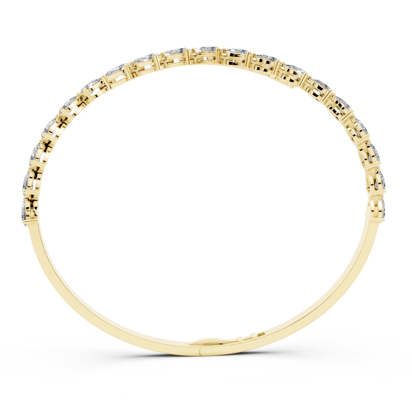 Bold Pear Cuff Bangle