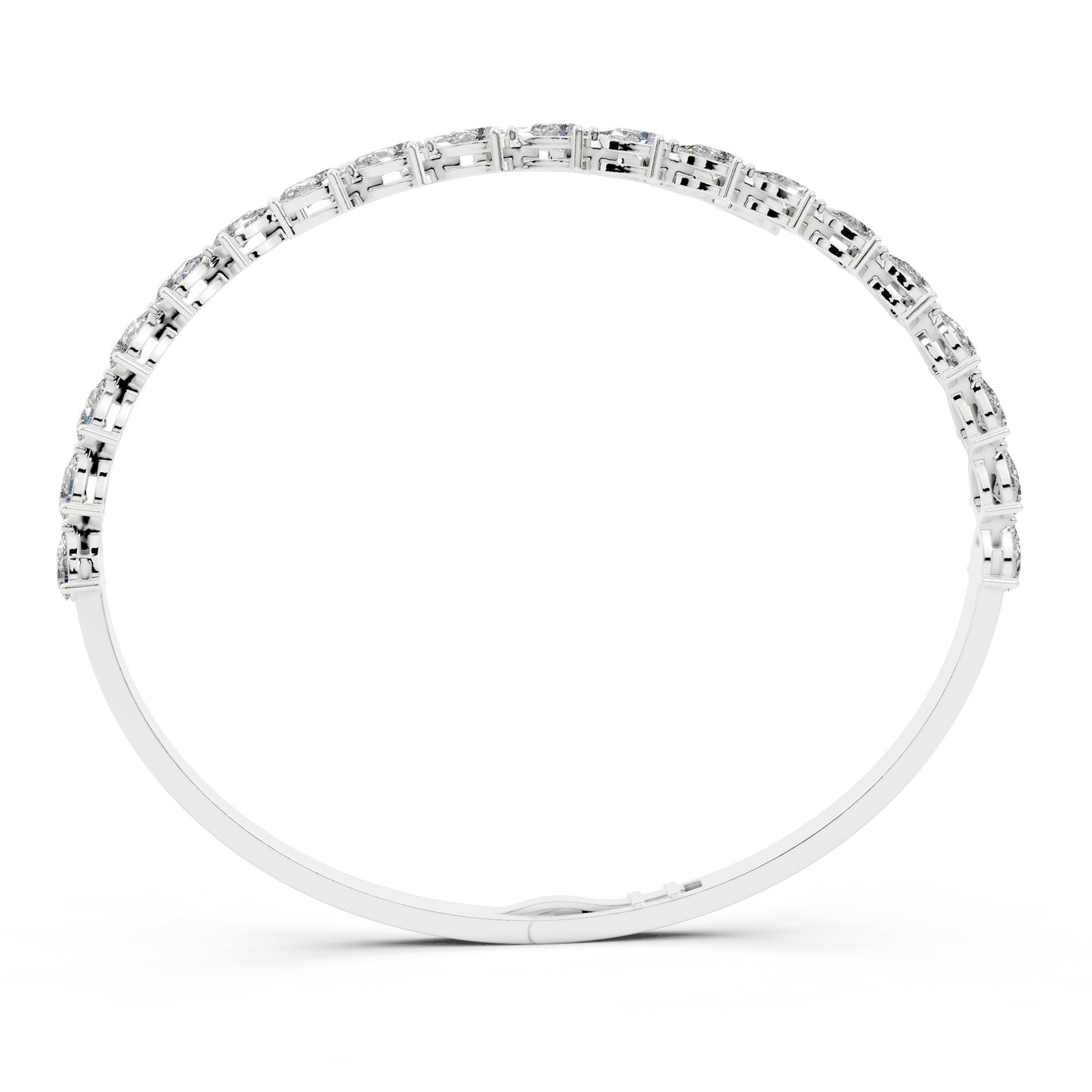 Bold Pear Cuff Bangle