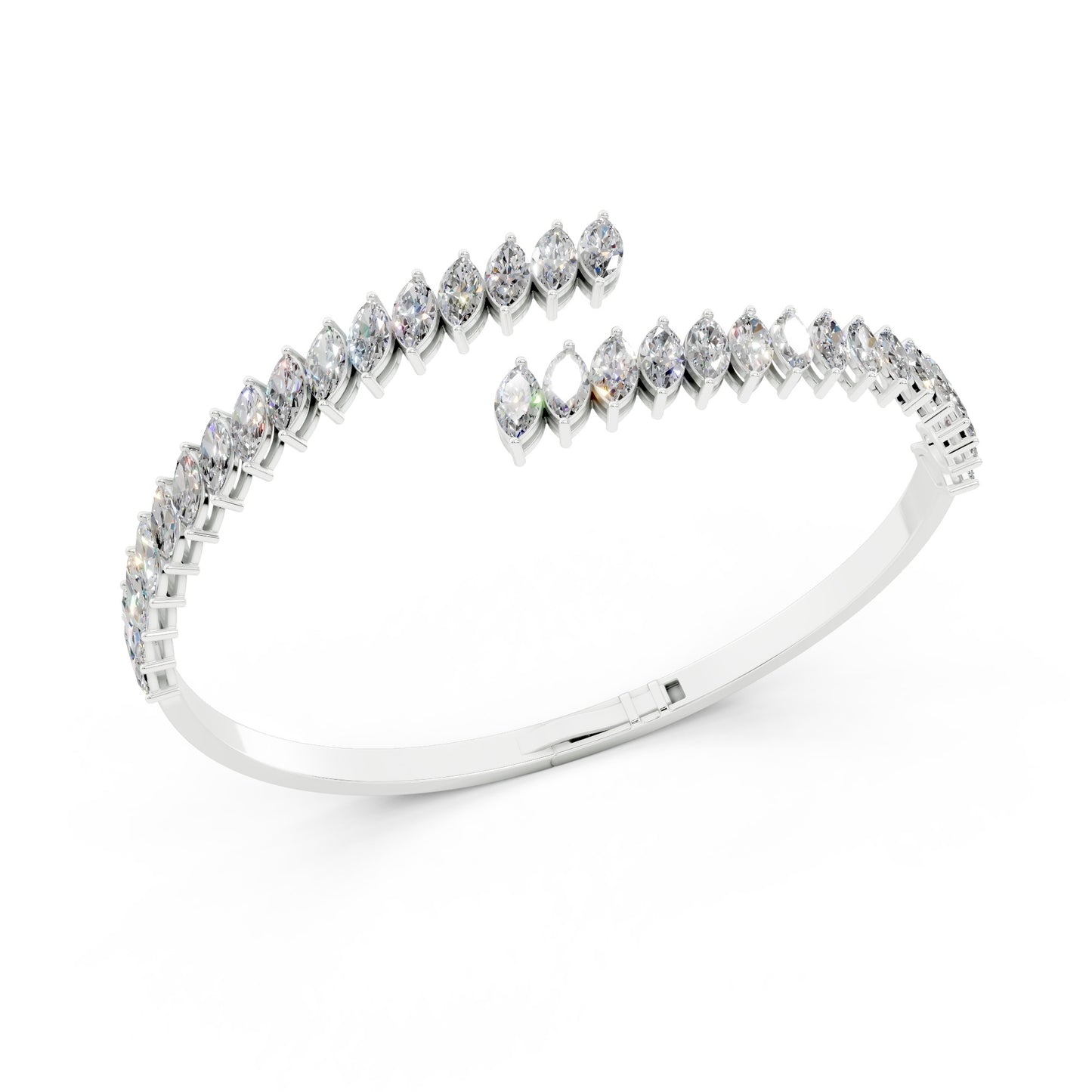 Bold Marquise Cuff Bangle