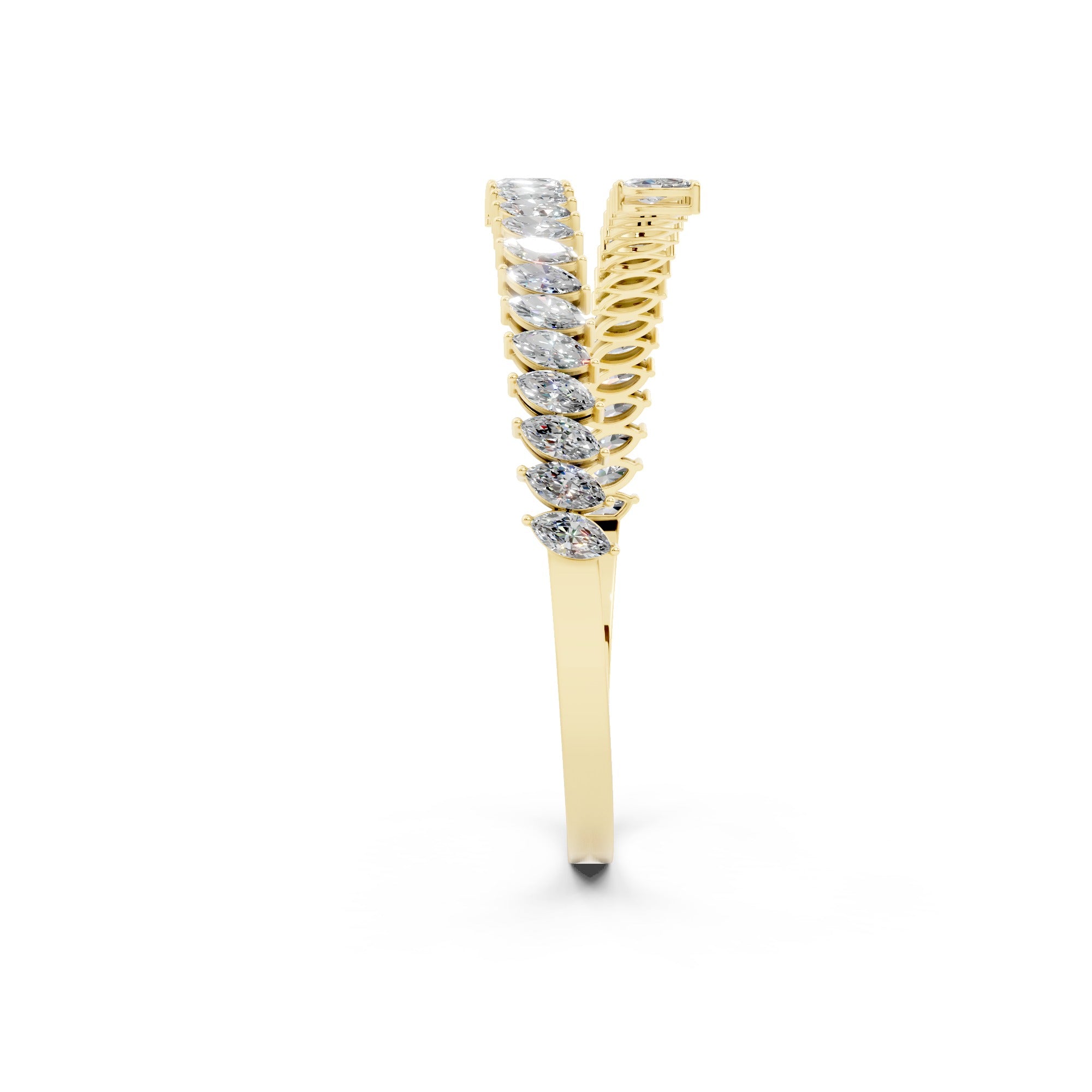 Bold Marquise Cuff Bangle | Bracelets | The Carat Lab
