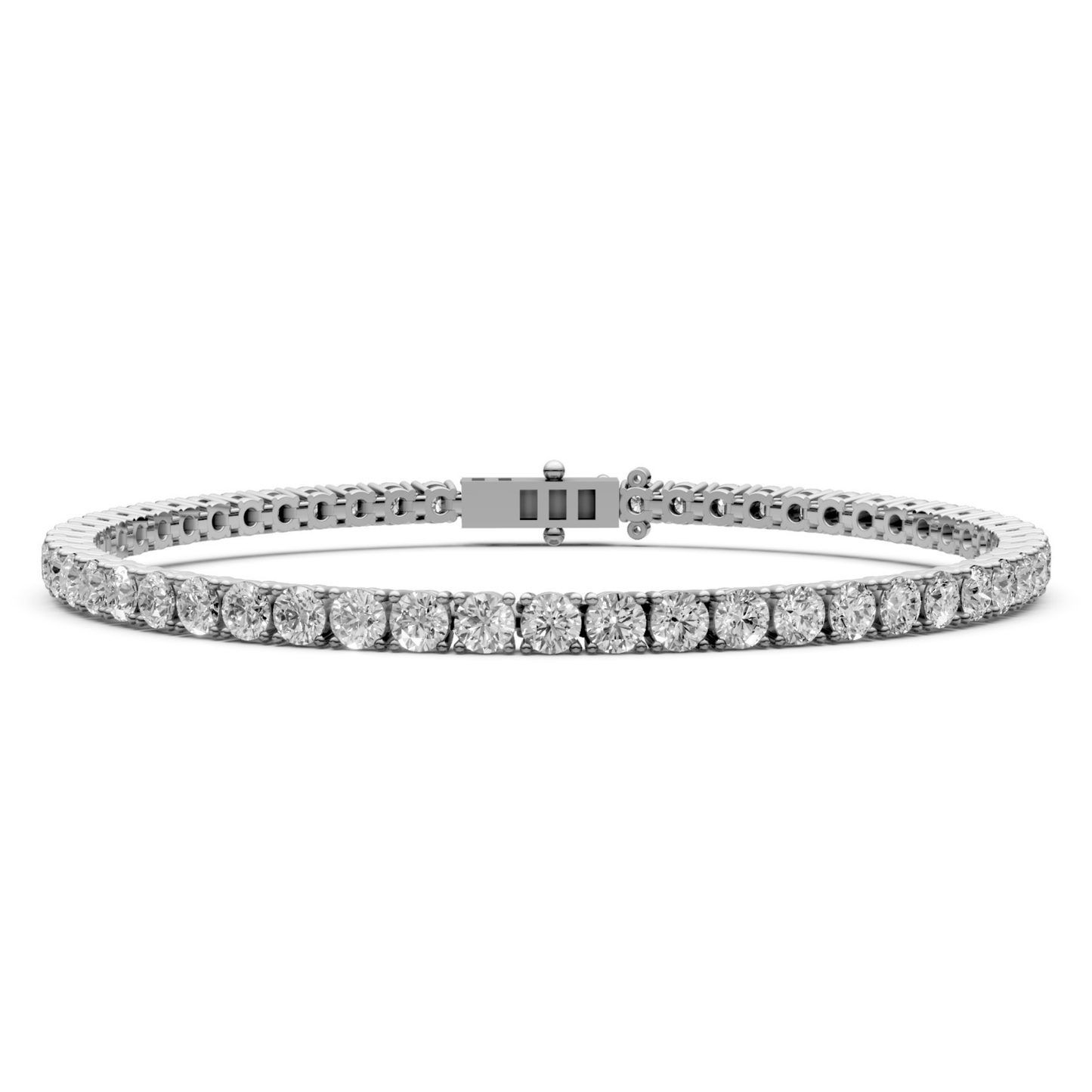 5.4 CT Diamond Tennis Bracelet in 18KT Gold | 54 Stones