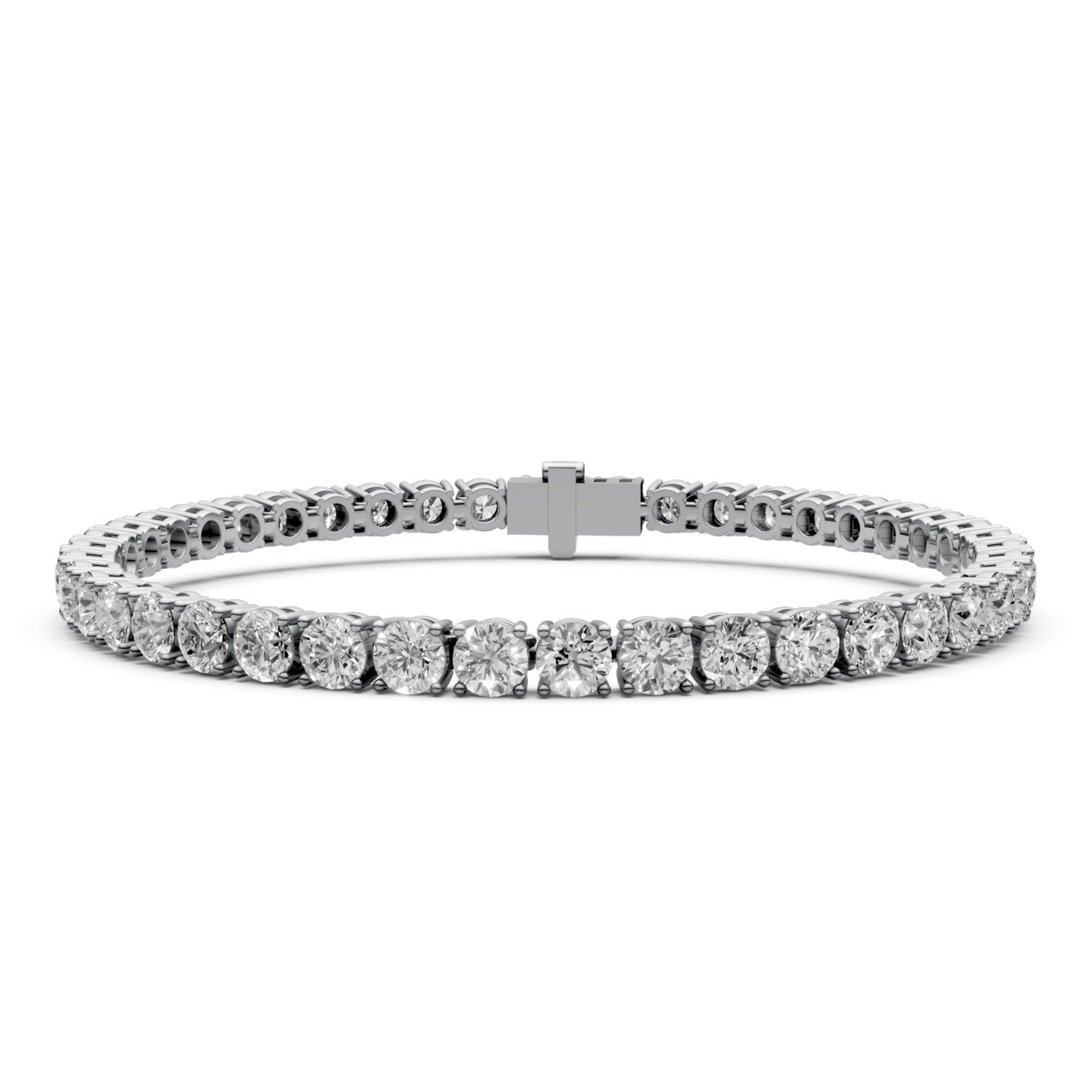 8.4 CT Diamond Tennis Bracelet in 18KT Gold | 42 Stones