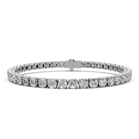 8.4 CT Diamond Tennis Bracelet in 18KT Gold | 42 Stones