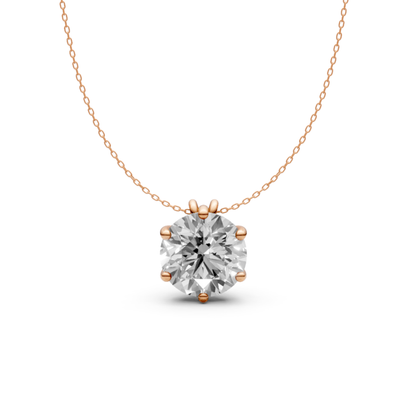 Lab-Grown Diamond Pendant in 18KT Gold | IGI Certified