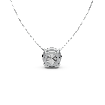 Round Diamond Solitaire Pendant in 18KT Gold, Four-Prong