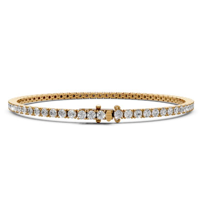 3.25 CT Lab-Grown Diamond Bracelet in 18KT Gold | 65 Stones