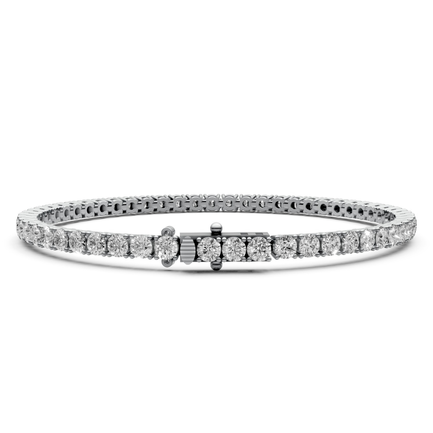 5.4 CT Diamond Tennis Bracelet in 18KT Gold | 54 Stones