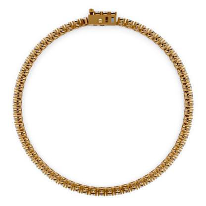 3.25 CT Lab-Grown Diamond Bracelet in 18KT Gold | 65 Stones