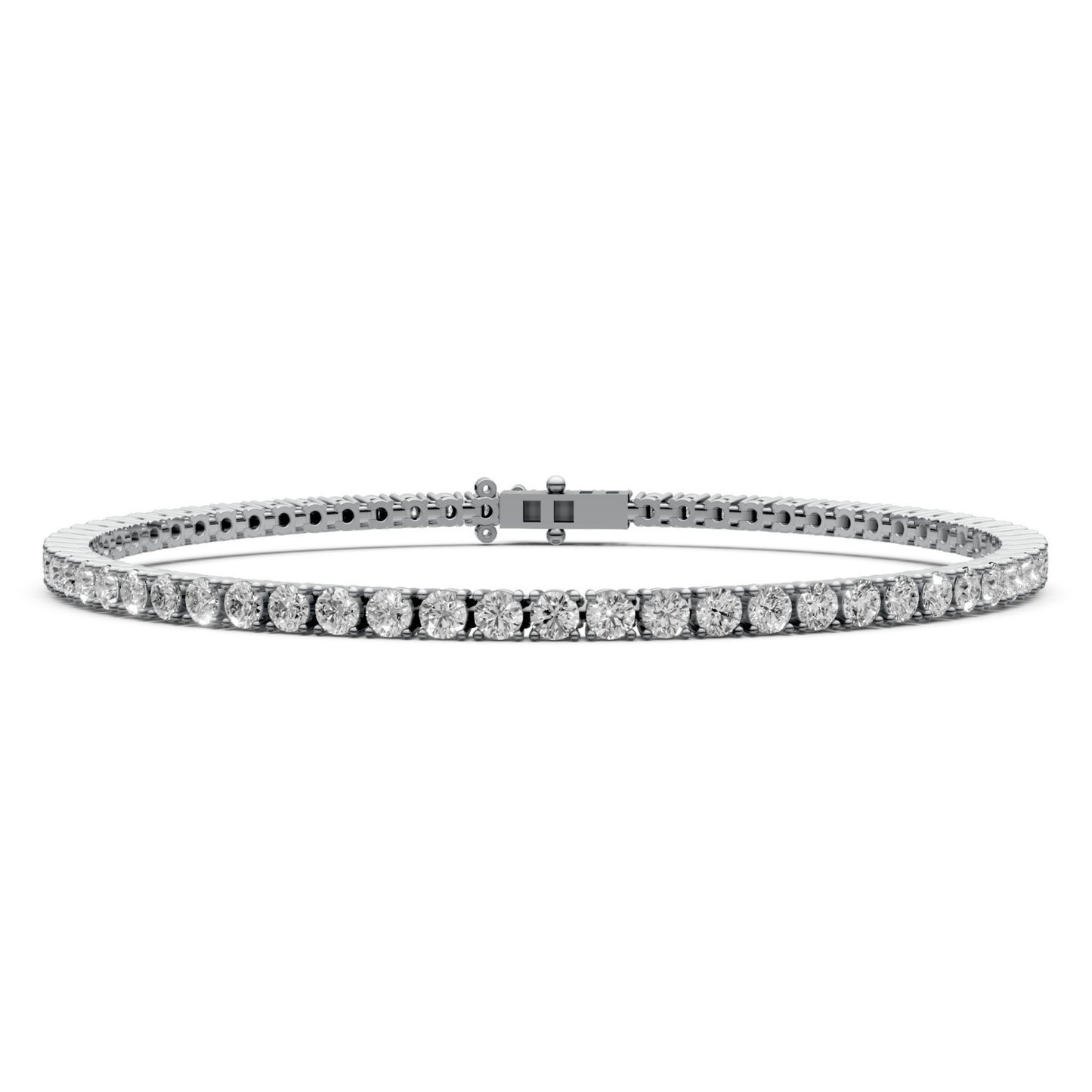 3.25 CT Lab-Grown Diamond Bracelet in 18KT Gold | 65 Stones