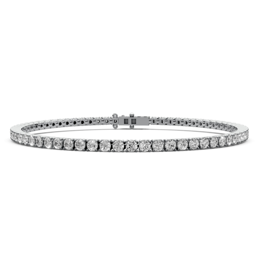 3.25 CT Lab-Grown Diamond Bracelet in 18KT Gold | 65 Stones