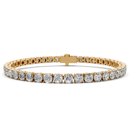 8.4 CT Diamond Tennis Bracelet in 18KT Gold | 42 Stones