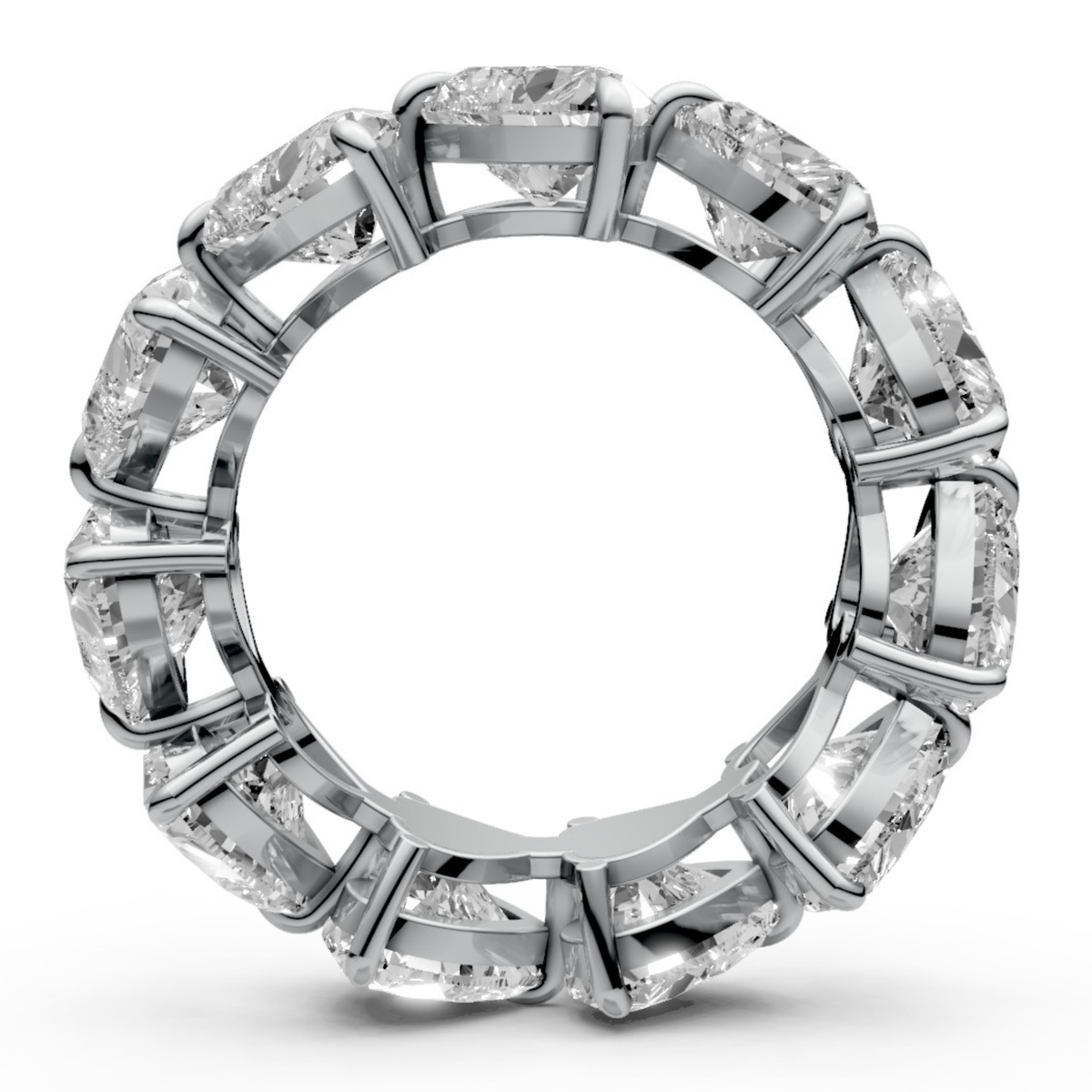 11-Diamond Ring in Solitaire-Inspired Design