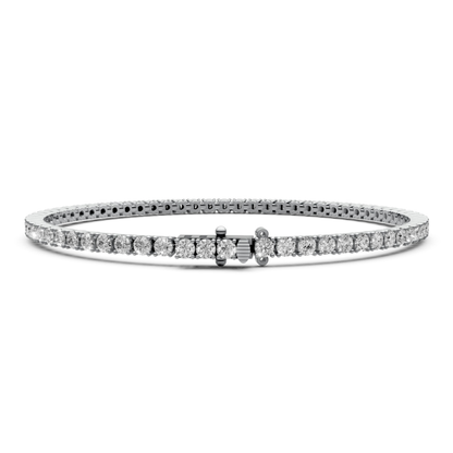 3.25 CT Lab-Grown Diamond Bracelet in 18KT Gold | 65 Stones