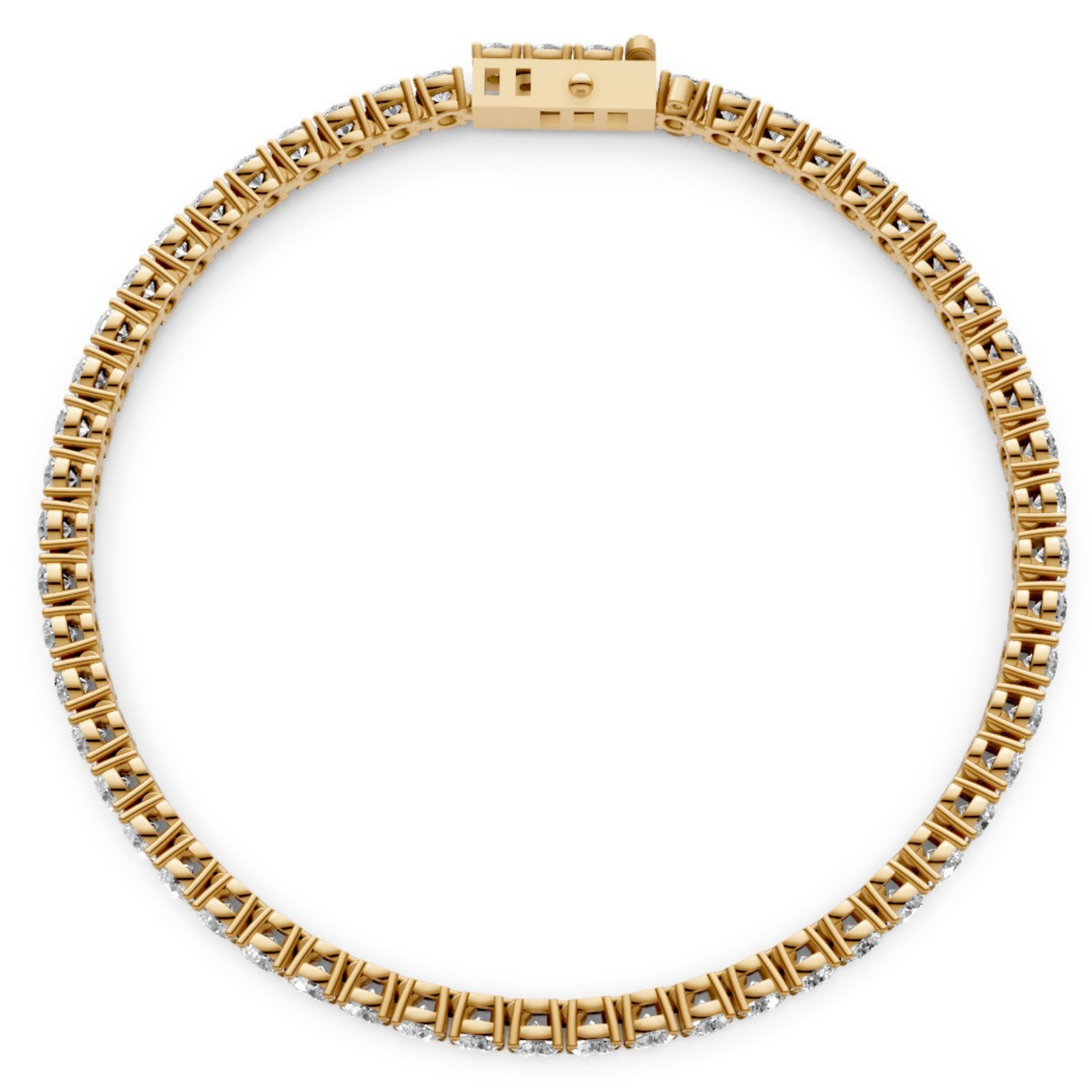 5.4 CT Diamond Tennis Bracelet in 18KT Gold | 54 Stones