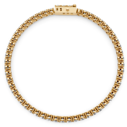 5.4 CT Diamond Tennis Bracelet in 18KT Gold | 54 Stones