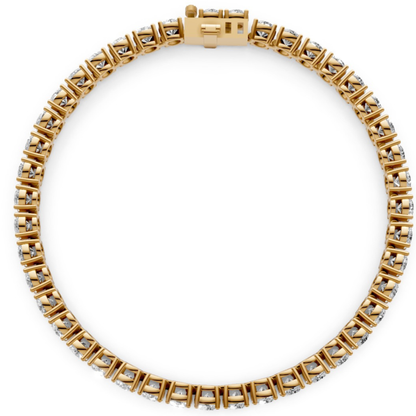 8.4 CT Diamond Tennis Bracelet in 18KT Gold | 42 Stones