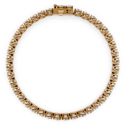 9.5 CT Diamond Tennis Bracelet in 18KT Gold | 38 Stones