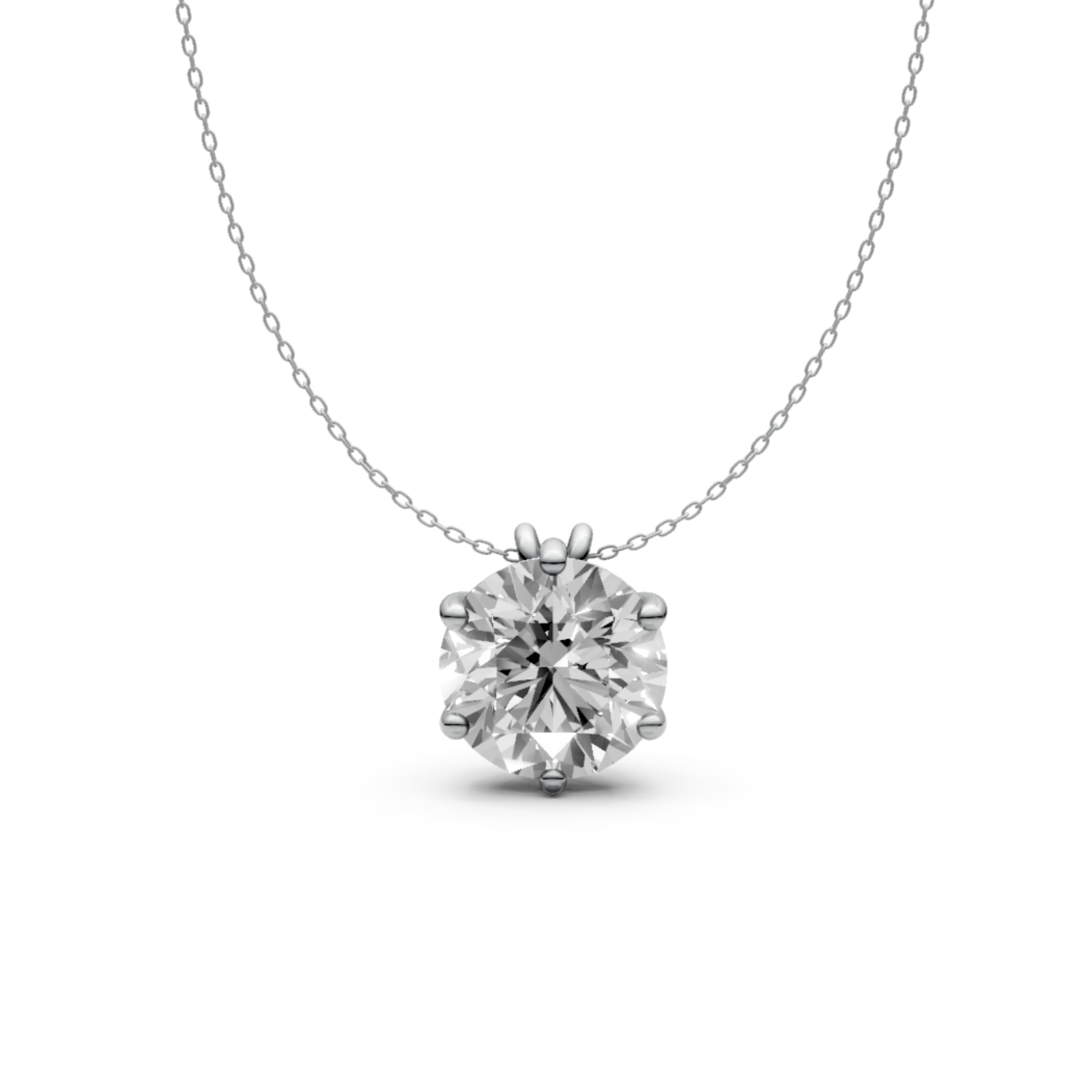Lab-Grown Diamond Pendant in 18KT Gold | IGI Certified