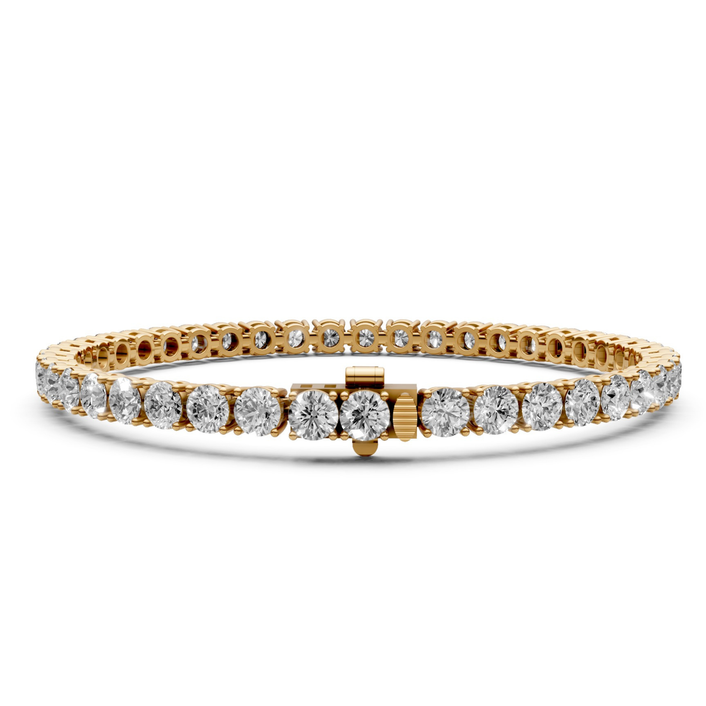 8.4 CT Diamond Tennis Bracelet in 18KT Gold | 42 Stones