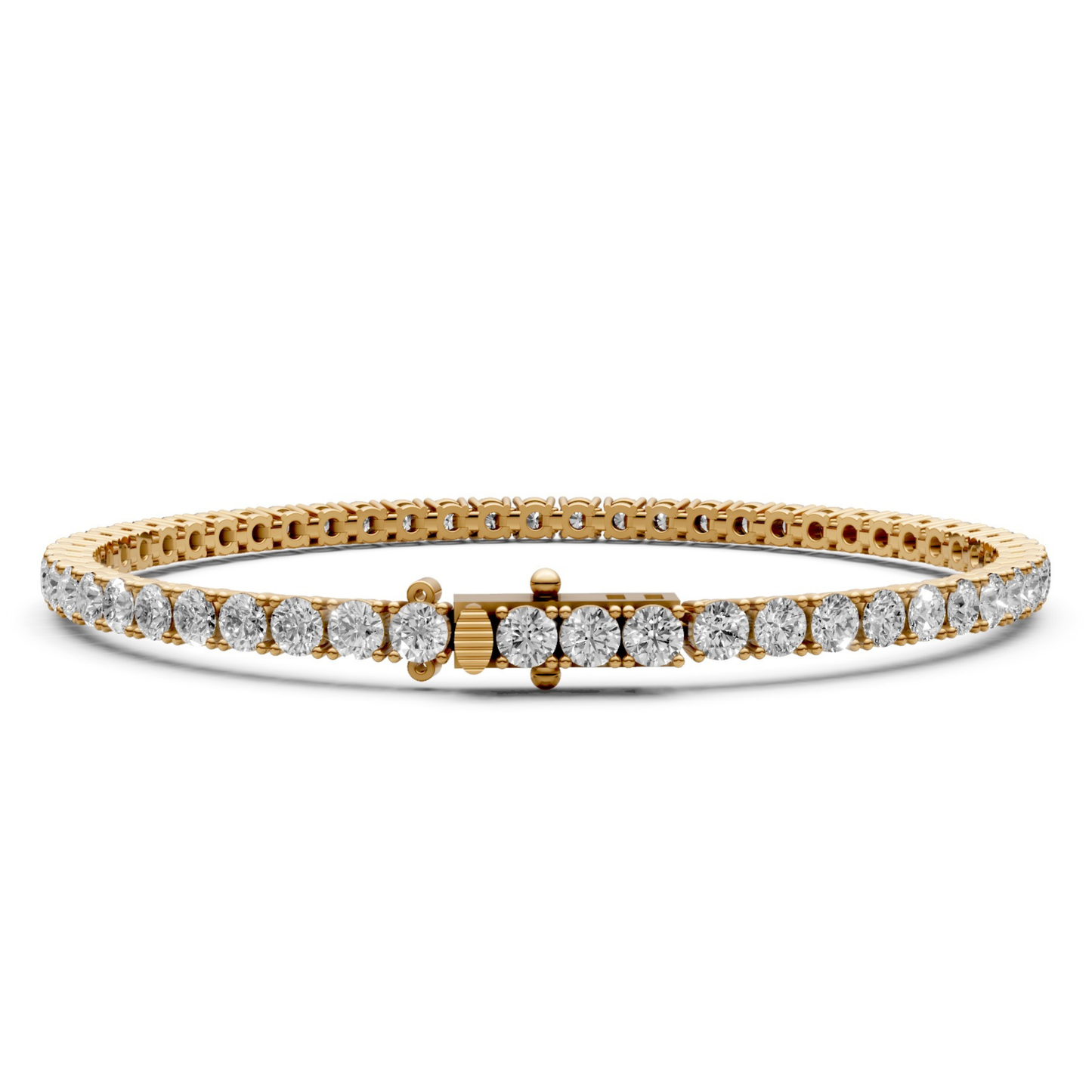 5.4 CT Diamond Tennis Bracelet in 18KT Gold | 54 Stones