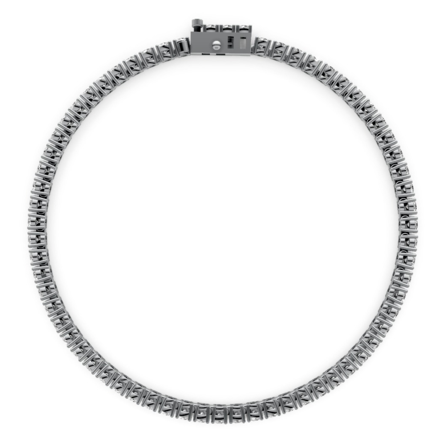 3.25 CT Lab-Grown Diamond Bracelet in 18KT Gold | 65 Stones