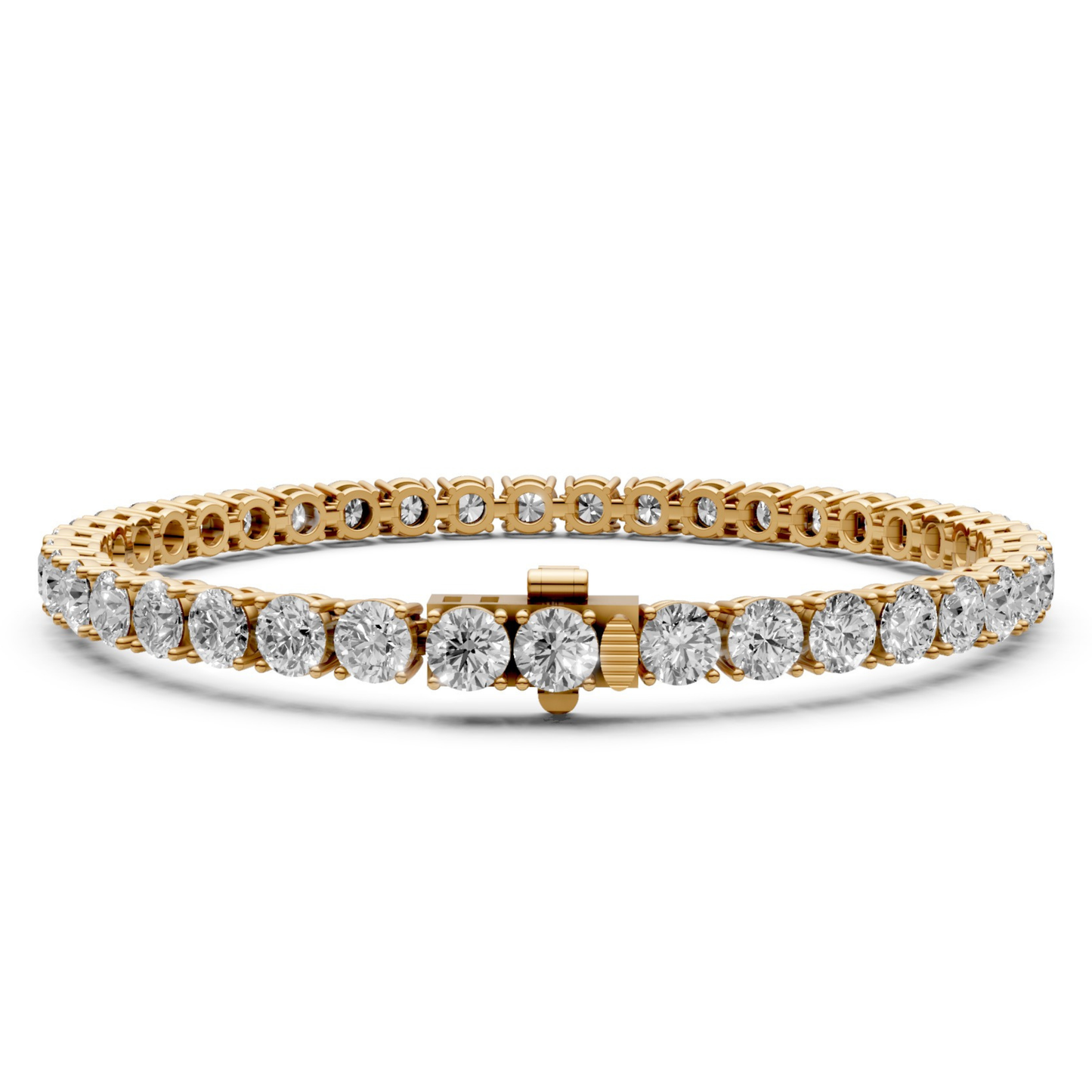 9.5 CT Diamond Tennis Bracelet in 18KT Gold | 38 Stones